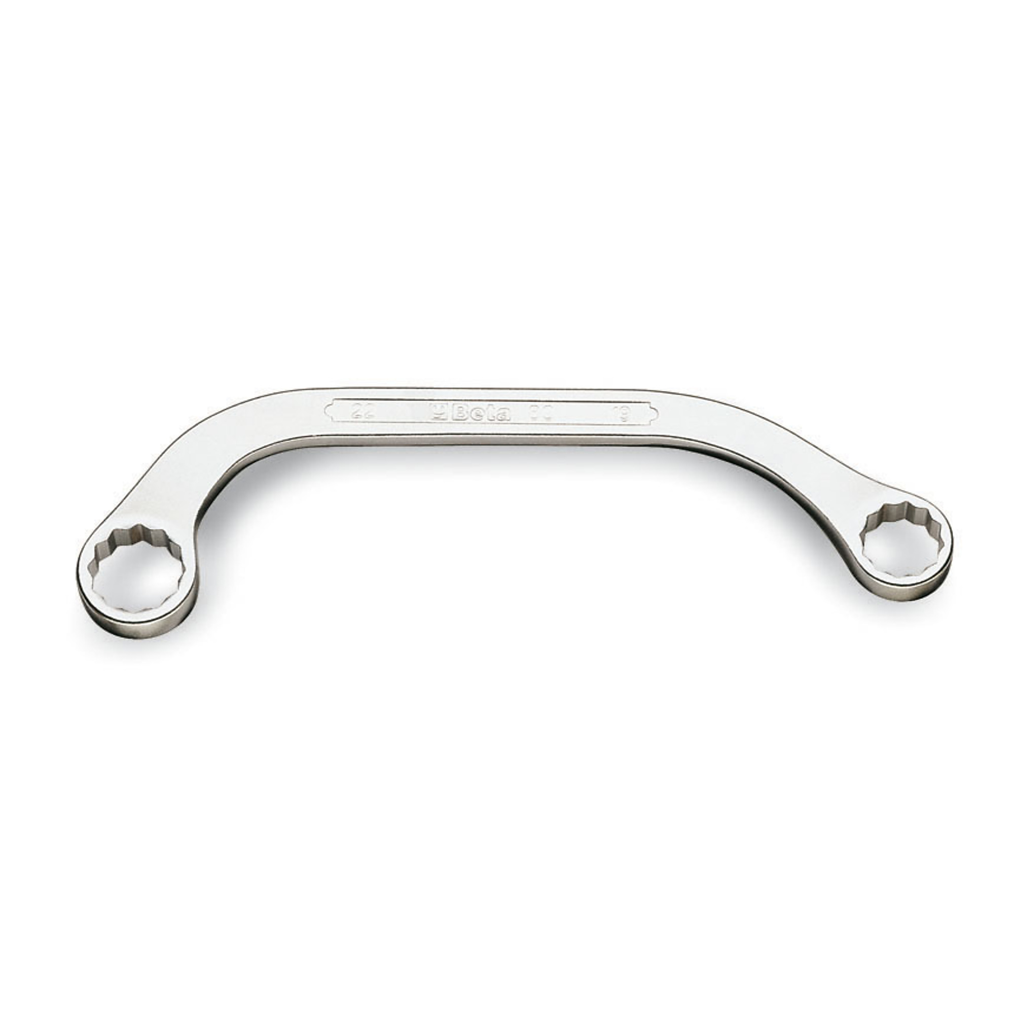 Beta 83 Series Half Moon Box End Obstruction Wrench — 14mm x 17mm, Double End, 12-Point, Model# 83 14X17